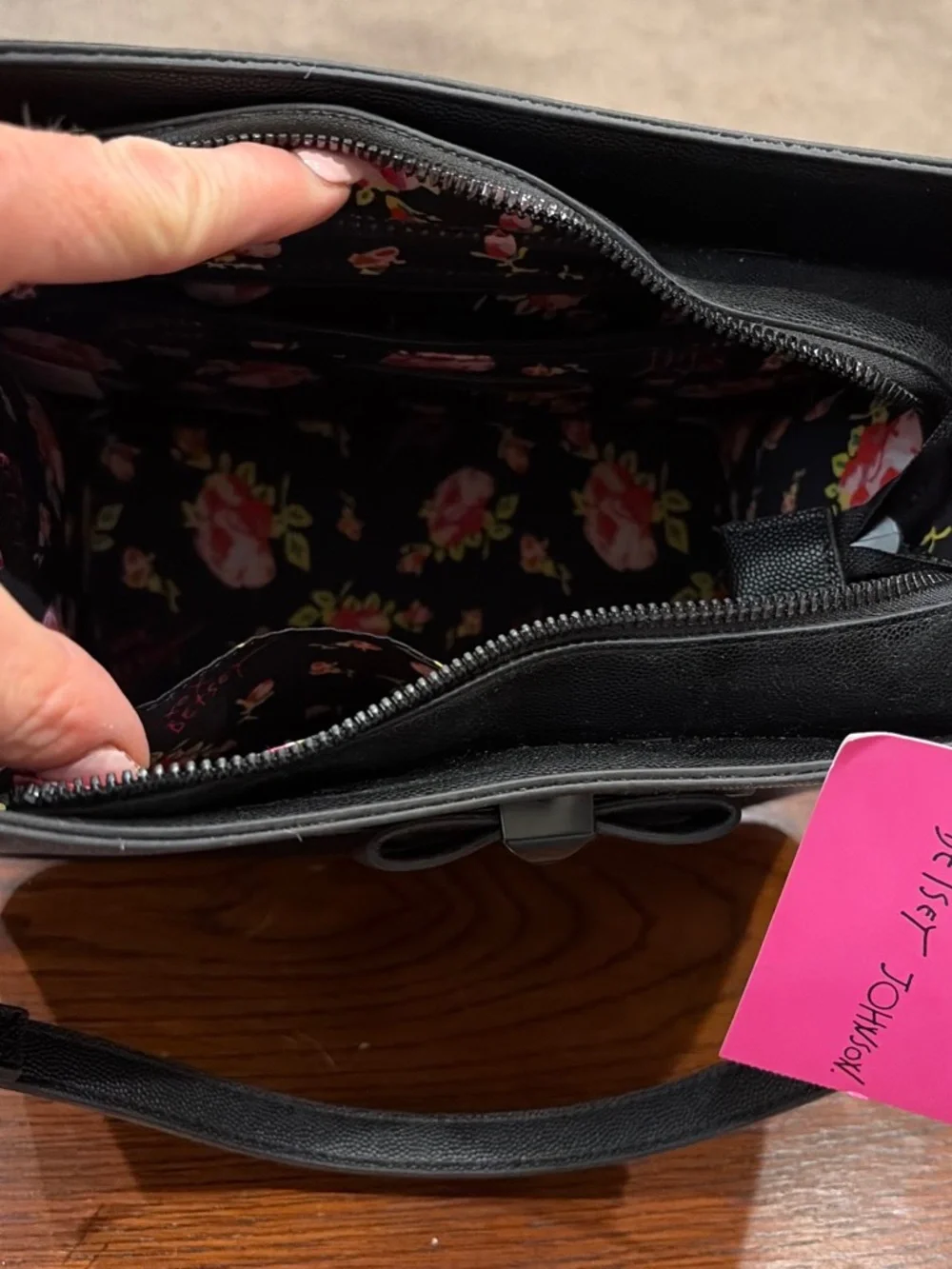Limited Edition Betsey Johnson Satchel - Black - New With Tags